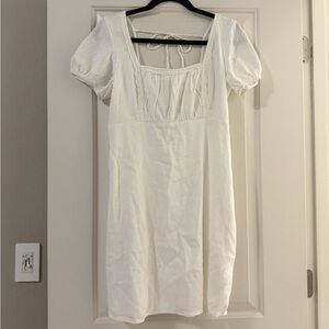 Hollister White Babydoll Dress
